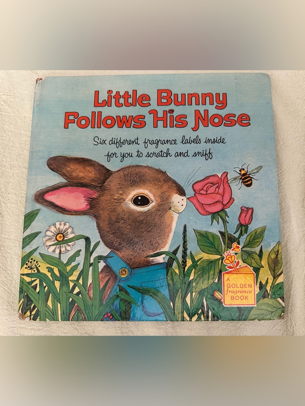 🐰 VINTAGE “Little Bunny Follows His Nose” A Golden Fragrance Book